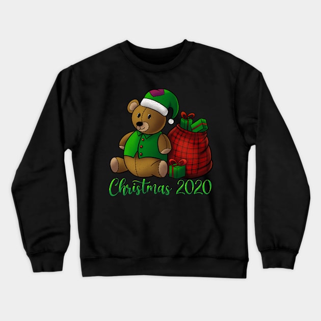 Holiday Stuffed Bear Christmas 2020 Crewneck Sweatshirt by HHT